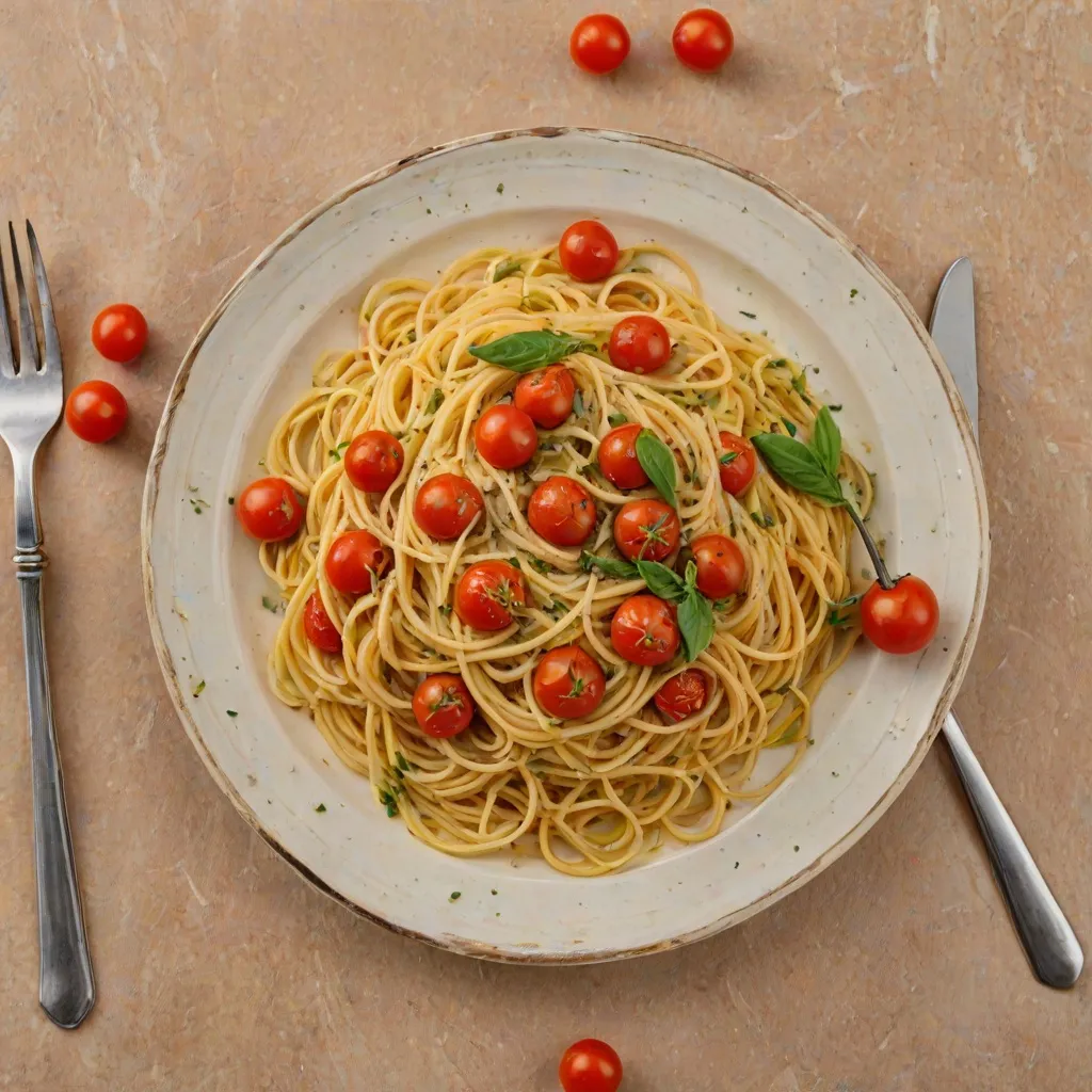 Spaghetti z czosnkiem, oliwą i pomidorkami: prosty przepis
